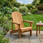 Nayagoods Premium Ergonomic All-Weather Teak Adirondack Garden Lounge Chair