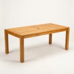 Nayagoods Handcrafted Solid Teak Outdoor Dining Table (78" Weather-Resistant)